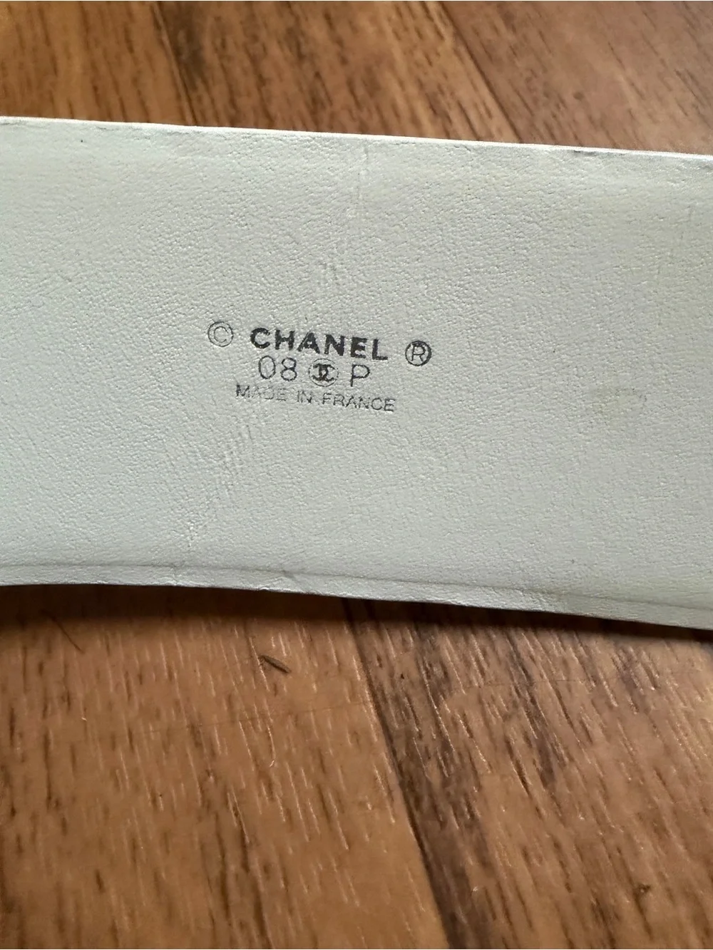 White Suede Chanel Gripoix Pate De Verre Belt Year 2008